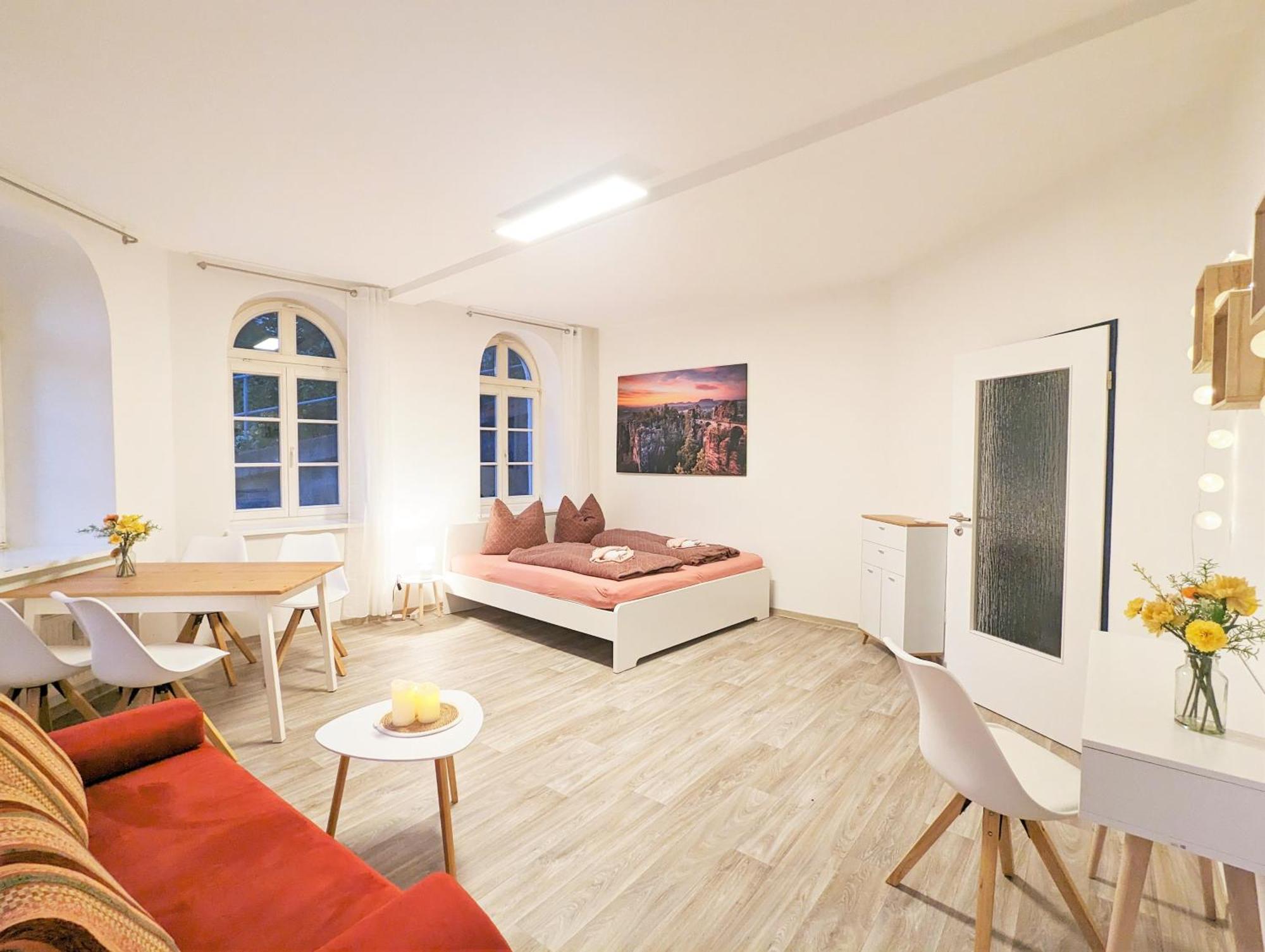 F1 - Urlaubsmagie - Helle Wohnung Mit Sauna & Pool & Whirlpool Зебниц Экстерьер фото